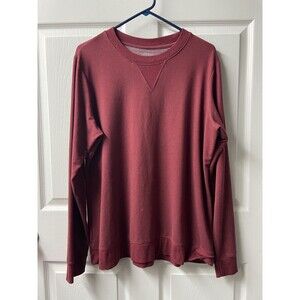 BCG Long Sleeved Sweatshirt Mens XL Burgundy Medium Weight Granolacore Outdoors